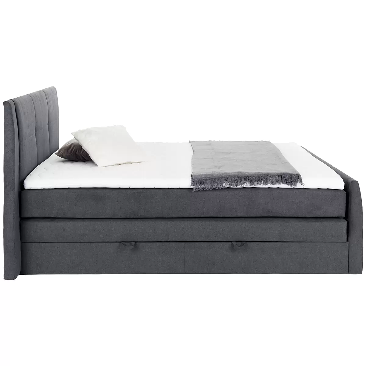 Boxspringbett Langenthal 180 x 200 Grau
