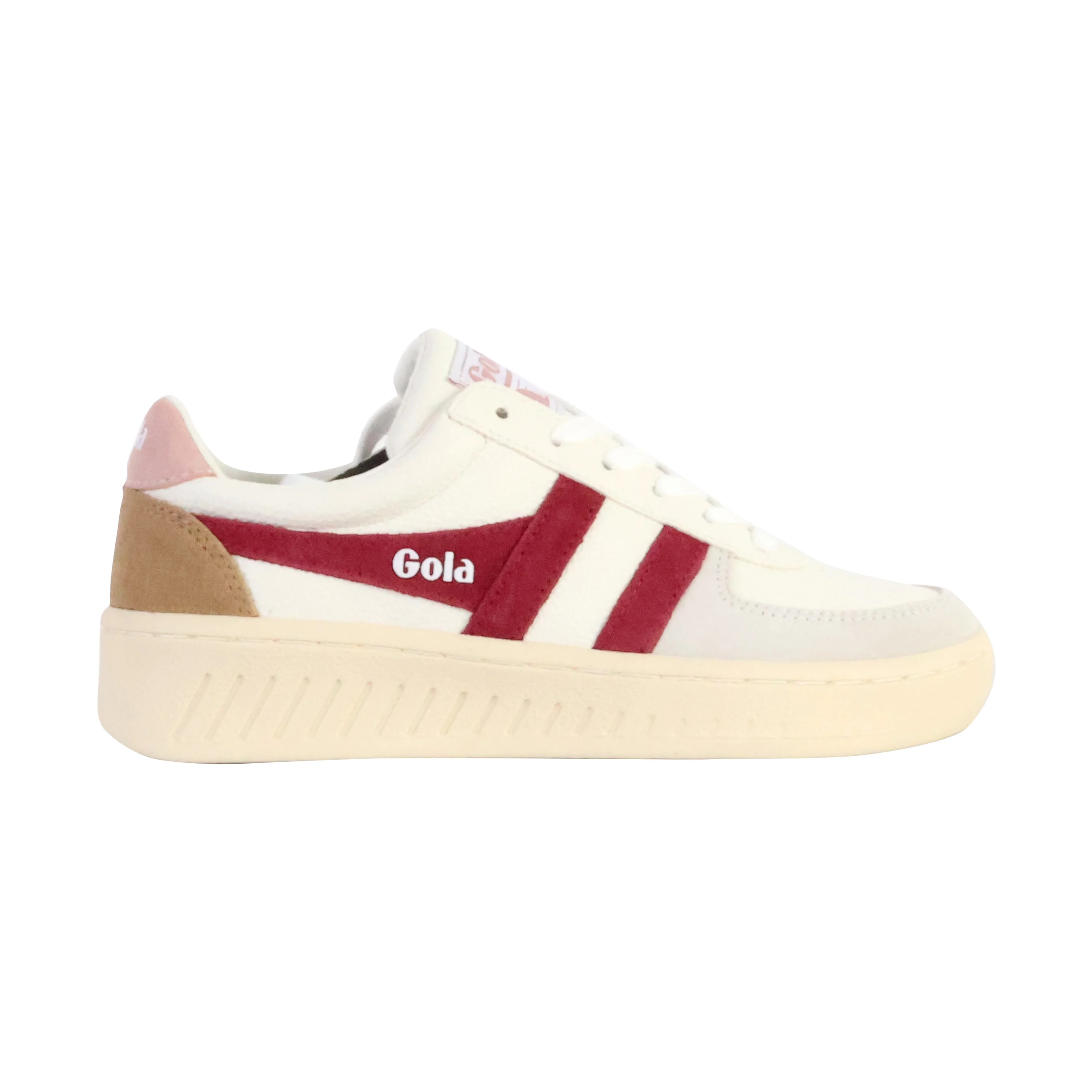Basket cuirgrandslam trident | Rouge