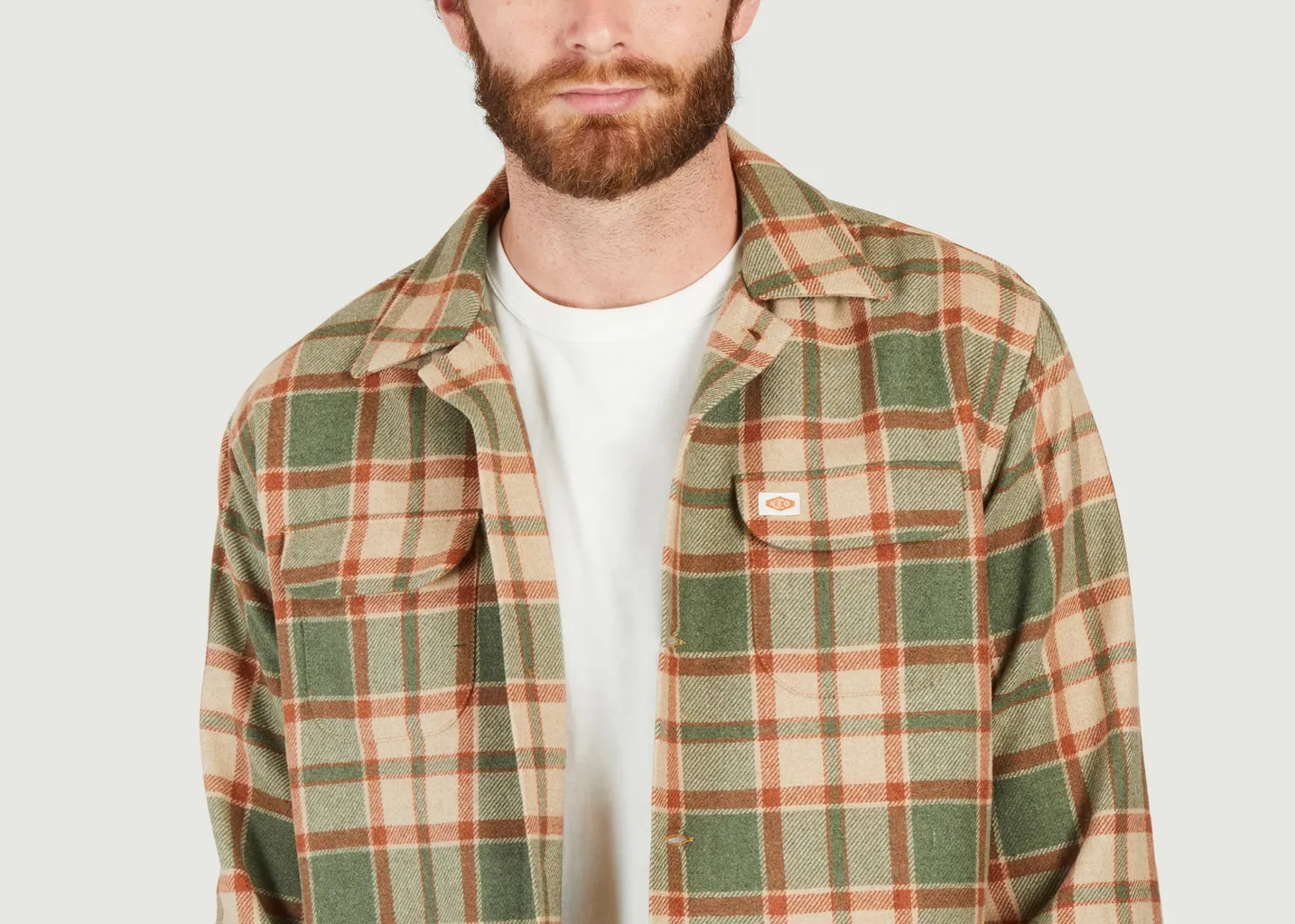 Chemise à carreaux en laine Sten Nudie Jeans