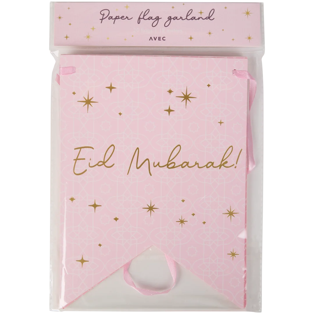 Eid Mubarak vlaggenlijn 18 meter | diverse varianten