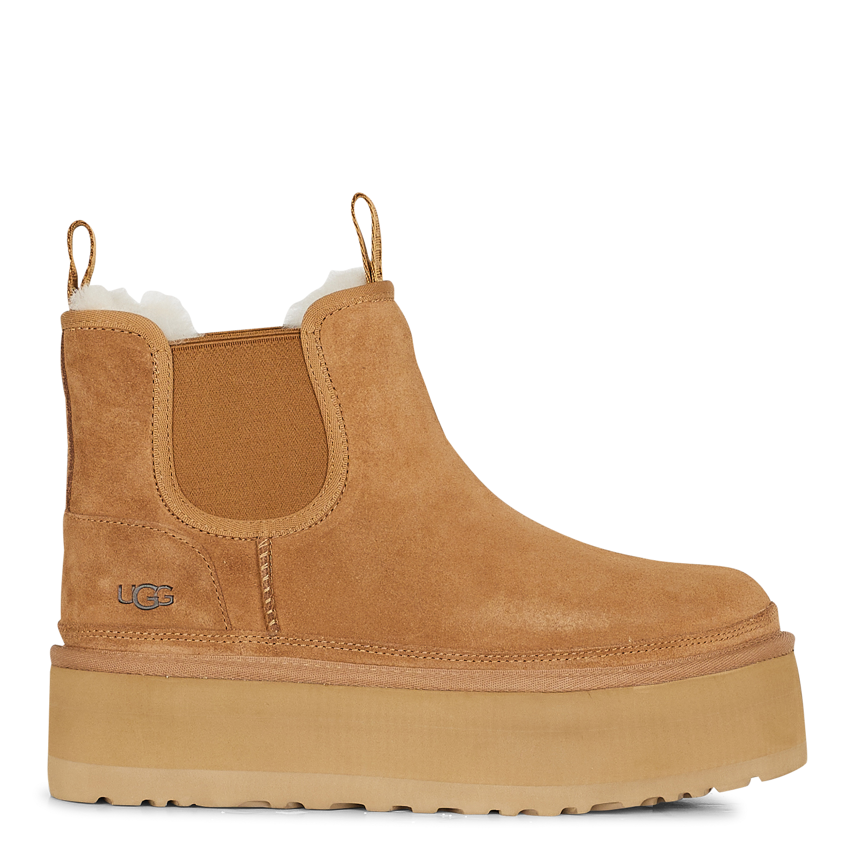 NEUMEL PLATFORM CHELSEA - Botte chelsea à plateforme en cuir | Marron