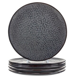 LEONARDO Speiseteller MATERA 6er Set 27 cm Keramik anthrazit