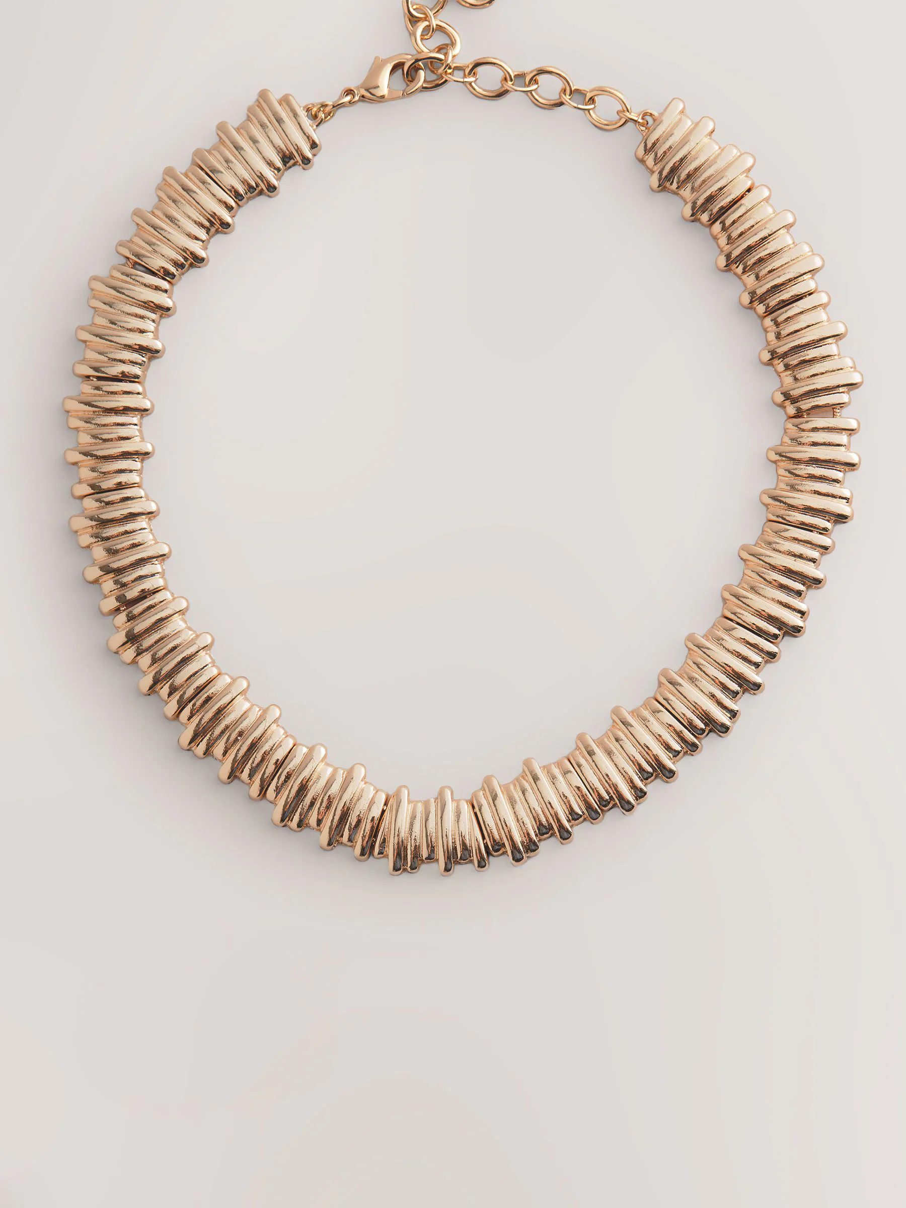 Goudkleurig - Ridged Collar Necklace