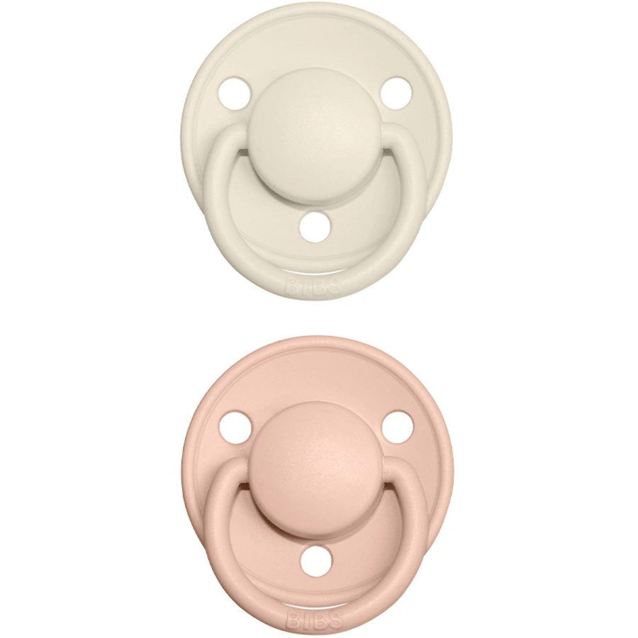 BIBS® Schnuller De Lux Ivory  Blush 0-36 Monate, 2 Stk.