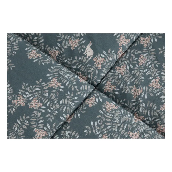 garbo&friends Couverture matelassée Fauna en percale de coton | Bleu