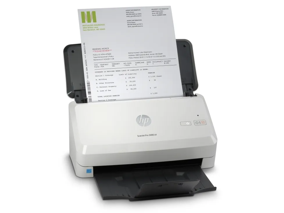 HP Scanjet Pro 3000 s4 Sheet-feed - Dokumentscanner - CMOS / CIS - Duplex - 216 x 3100 mm - 600 dpi x 600 dpi - op til 40 ppm (mono) - ADF (50 ark) - op til 4000 scanninger pr. dag - USB 3.0