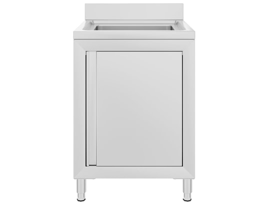 VIDAXL - Mobilier de cuisine évier de cuisine commercial 60x60x96 cm acier inoxydable