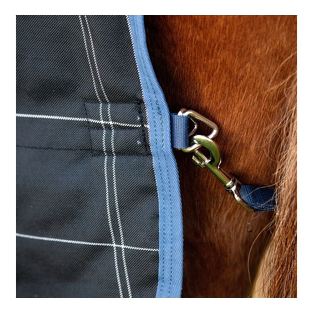 Horseware RHINO PLUS REFLECTECH VL 250G - Couverture de paddock + couvre-cou navy reflective/indigo
