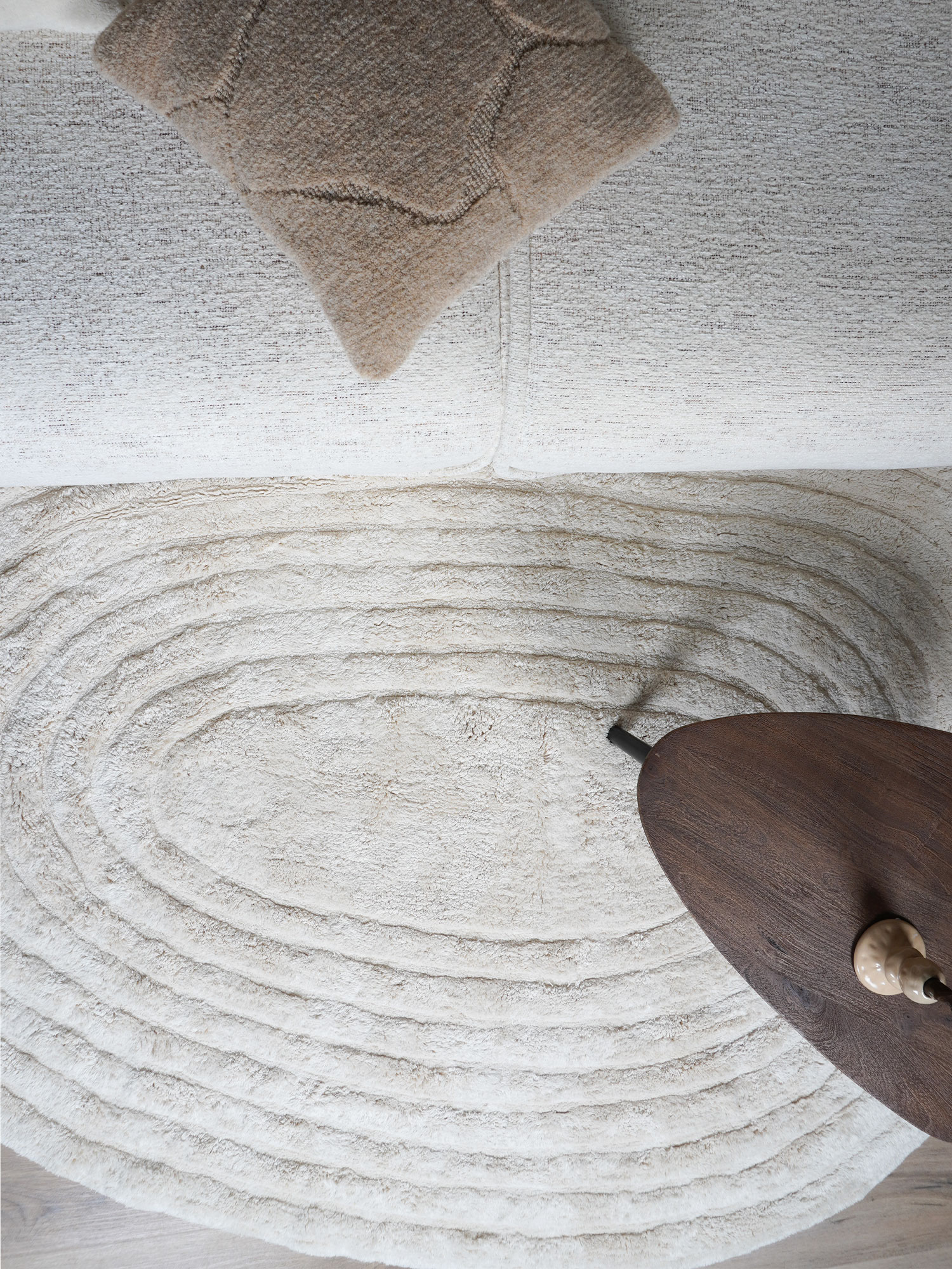Wasbaar Vloerkleed Oliver – Naturel 140 x 200 cm