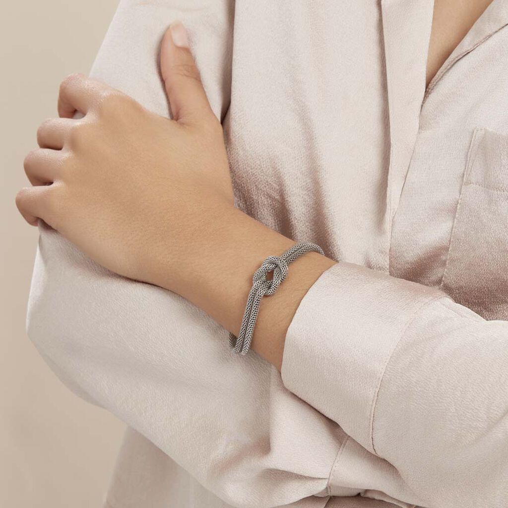 Bracelet Mahaca Acier Blanc