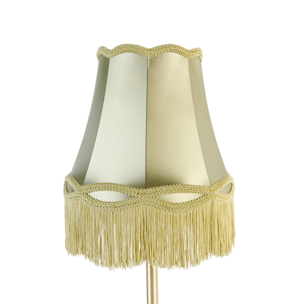 Klassieke tafellamp messing met granny kap groen 30 cm - Simplo