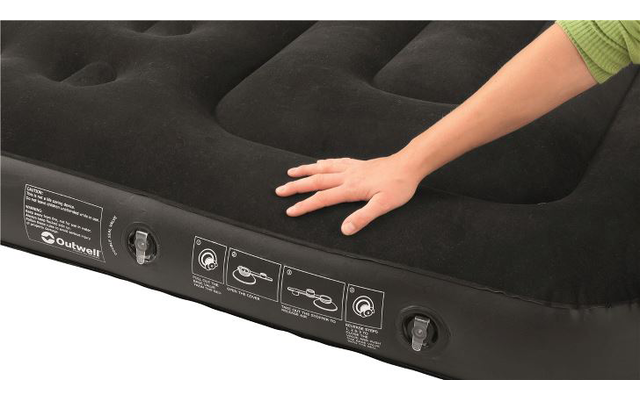 Outwell Classic Luftmatratze schwarz/grau