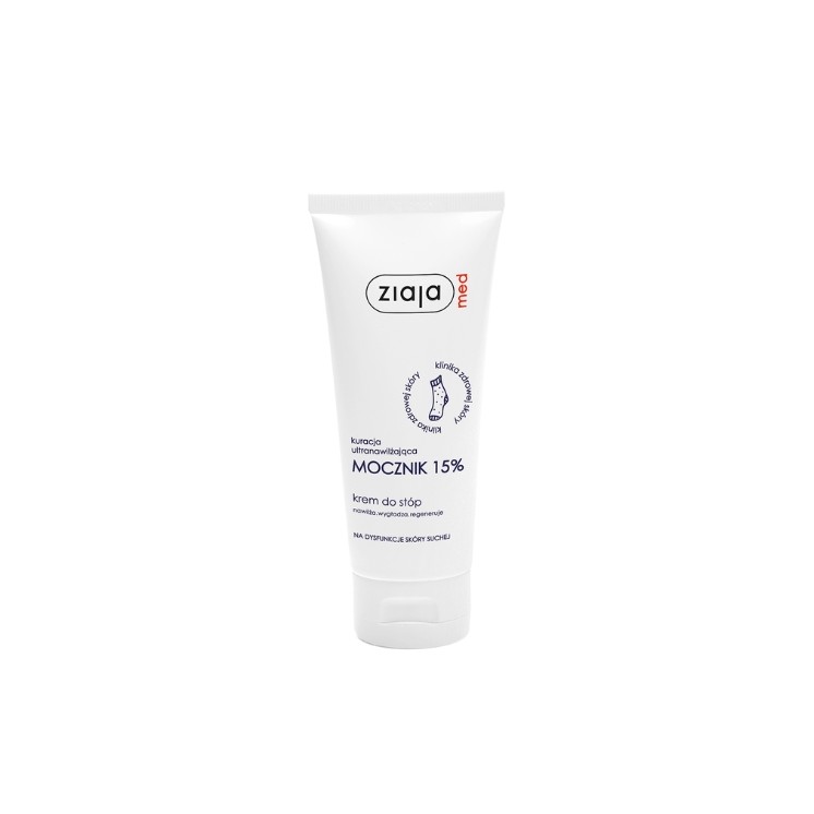 Ziaja Med Ultra-Feuchtigkeitsbehandlung mit Urea 15% Fußcreme für trockene Hautprobleme 100 ml