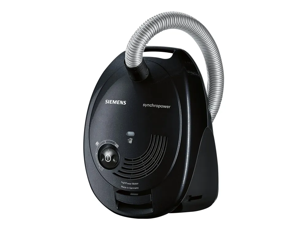 Siemens Synchropower VS06A212 - Støvsuger - beholder - pose - sort