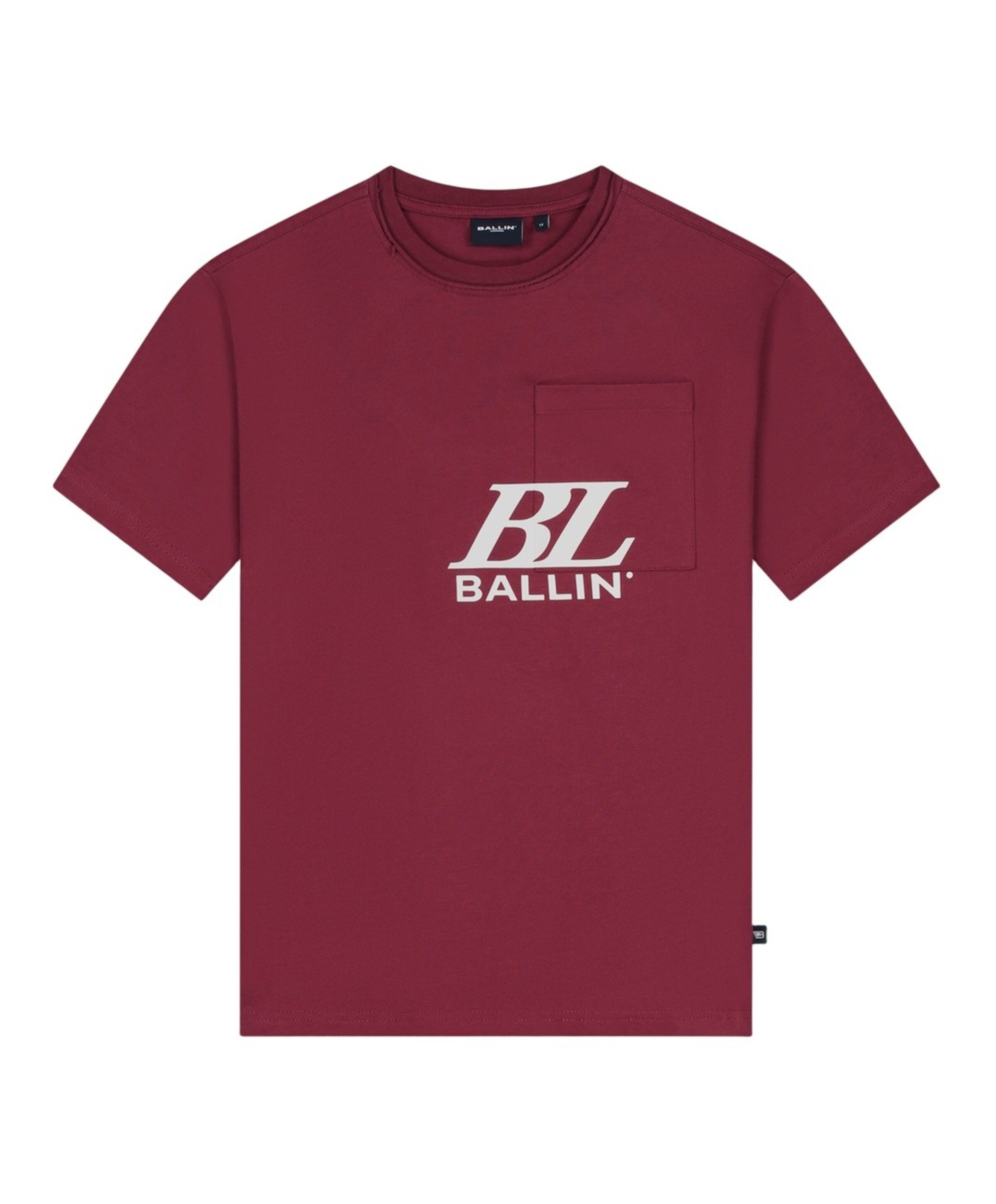Ballin Jongens T-shirt bordeaux