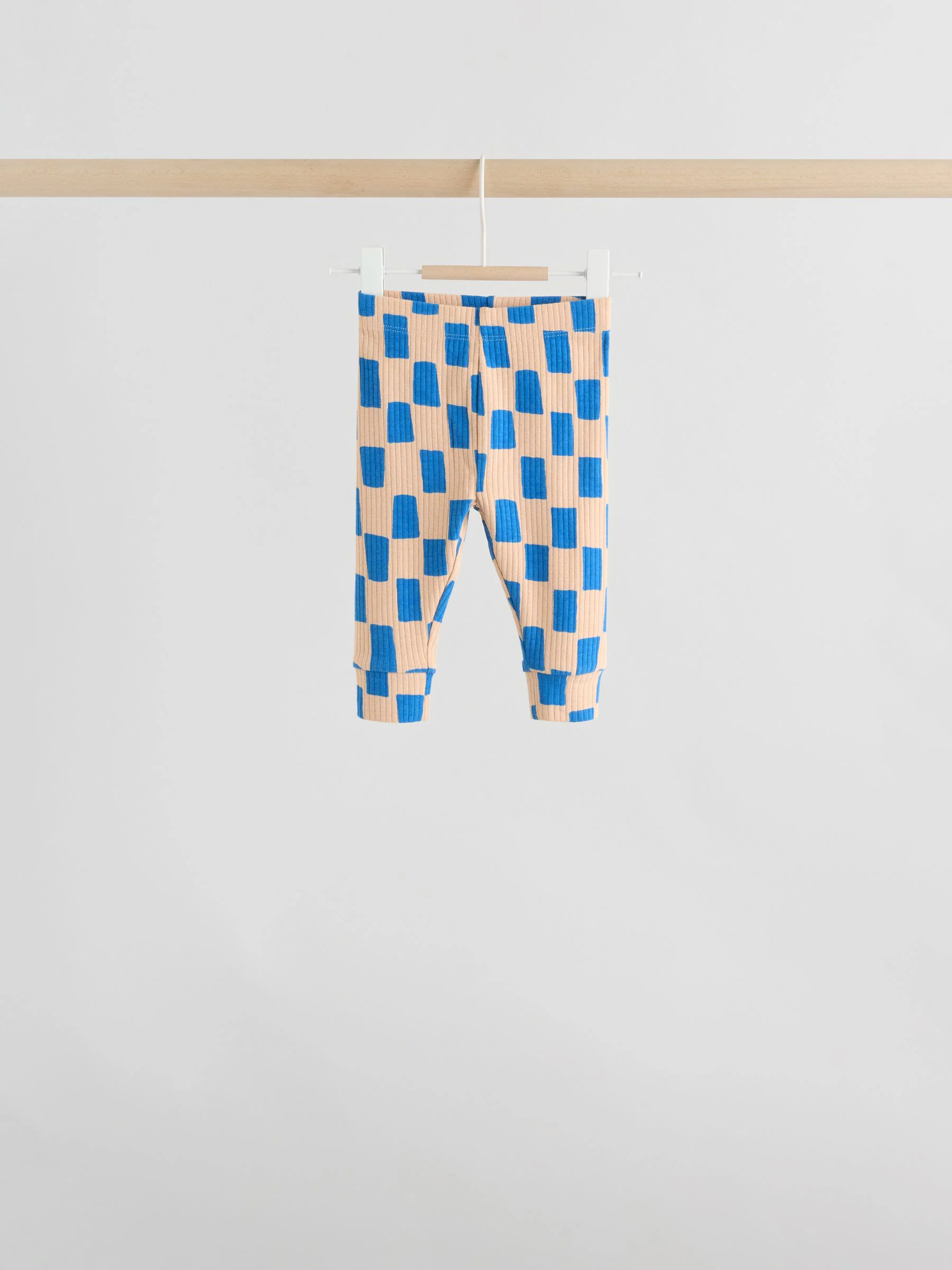 Blauw met vormen - Tops en Leggings 6 -delige babyset (0mnd-3jr)
