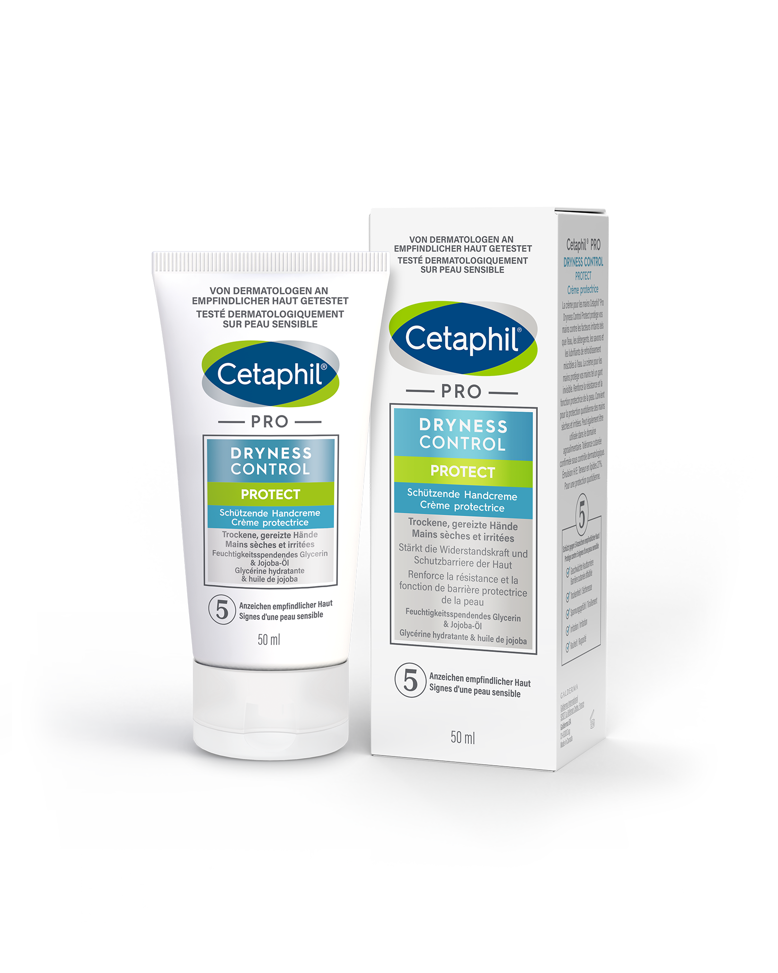 CETAPHIL PRO DRYNESS CONTROL PROTECT Creme Bundle Pack 2x50 ml Tb 1 Stk