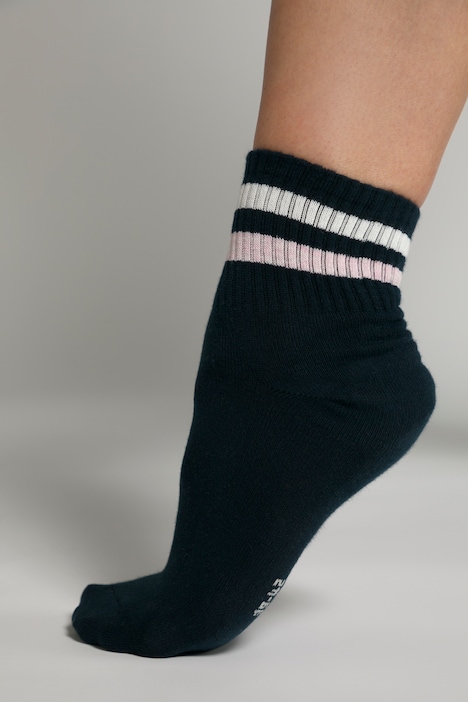 Kurzschaftsocken, 2er-Pack, Punkte/Ringel