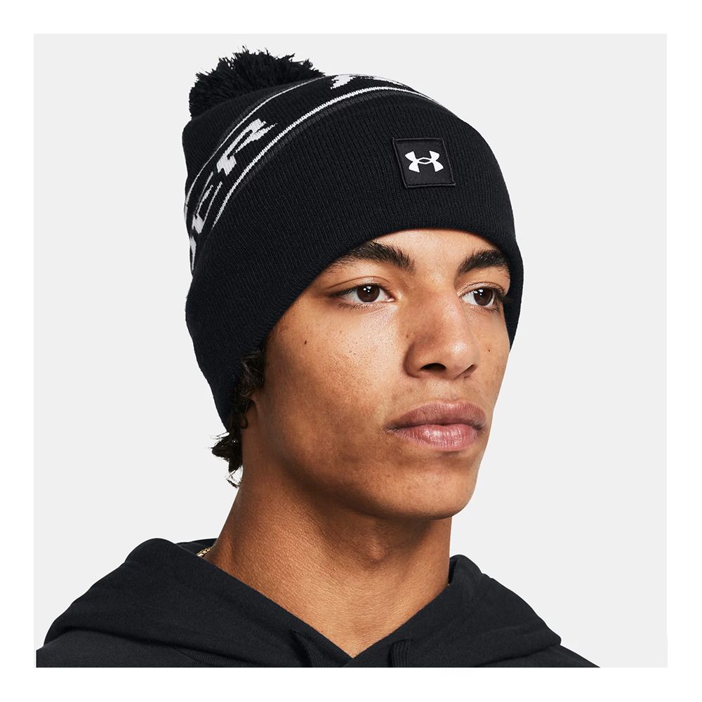 Under Armour HALFTIME POM - Bonnet Homme noir