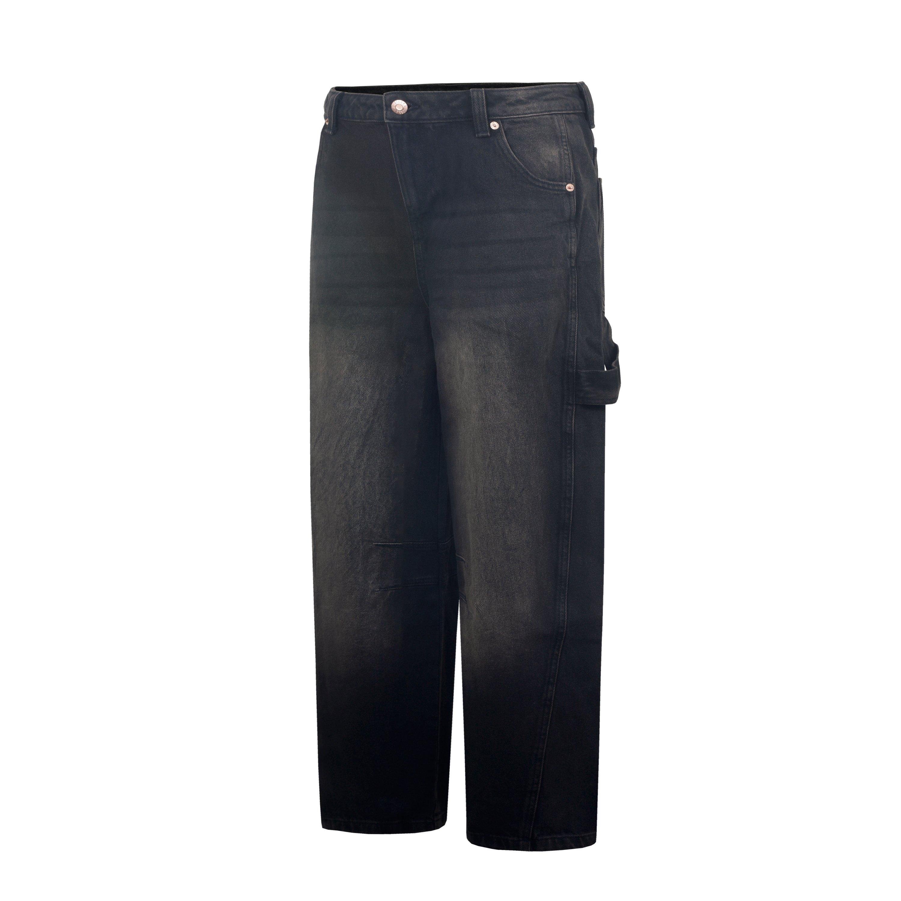 Fabric Baggy Jeans