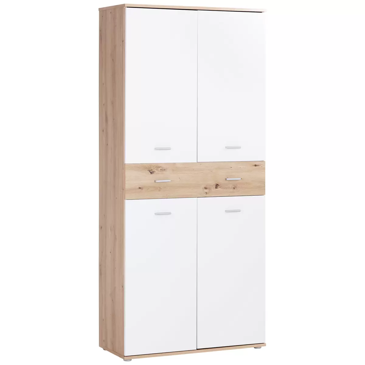 Schuhschrank Köln weiss,Eichefarben