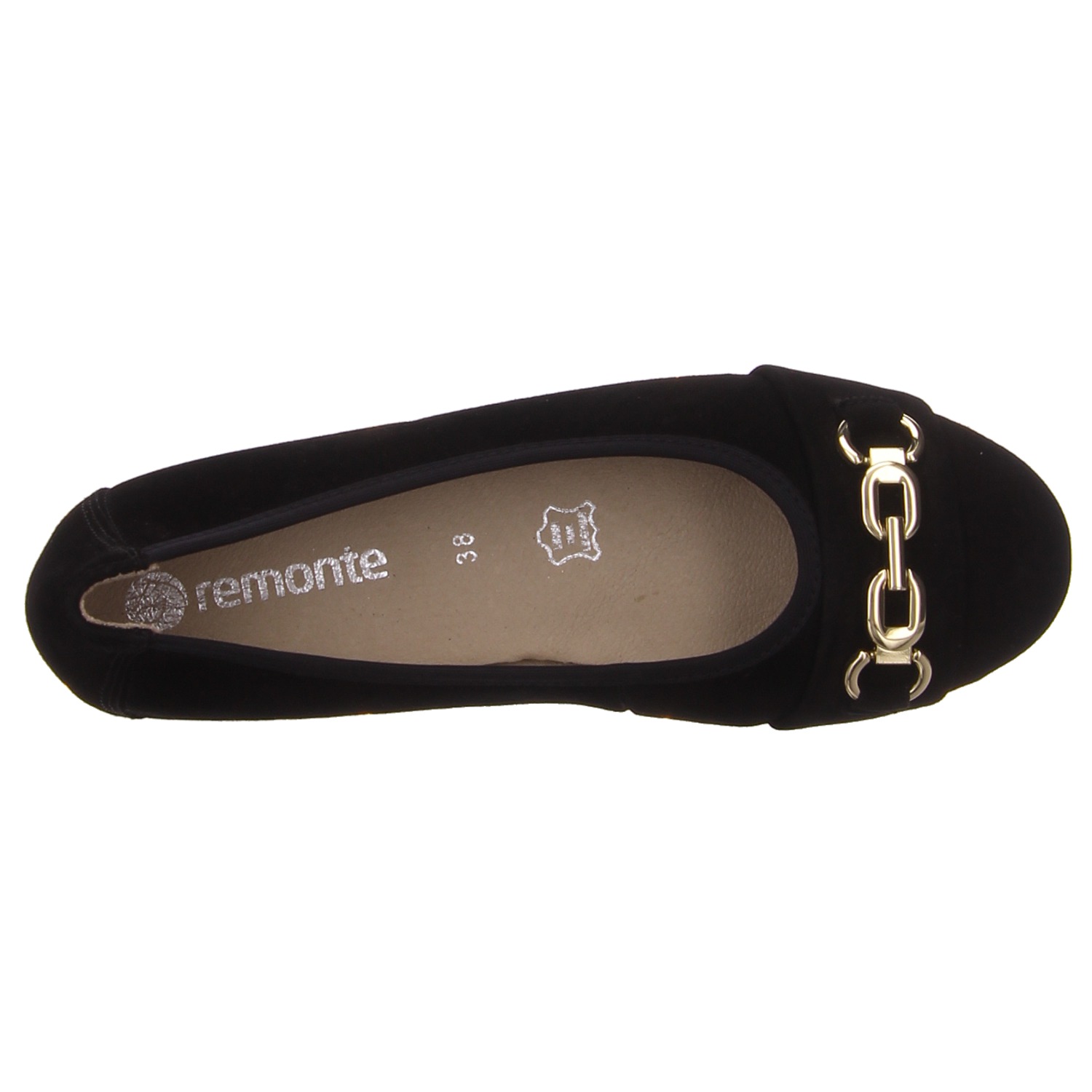 Remonte Ballerina schwarz schwarz