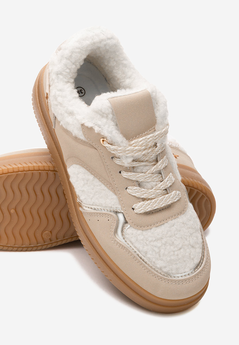 Baskets pour femme beige Maisie