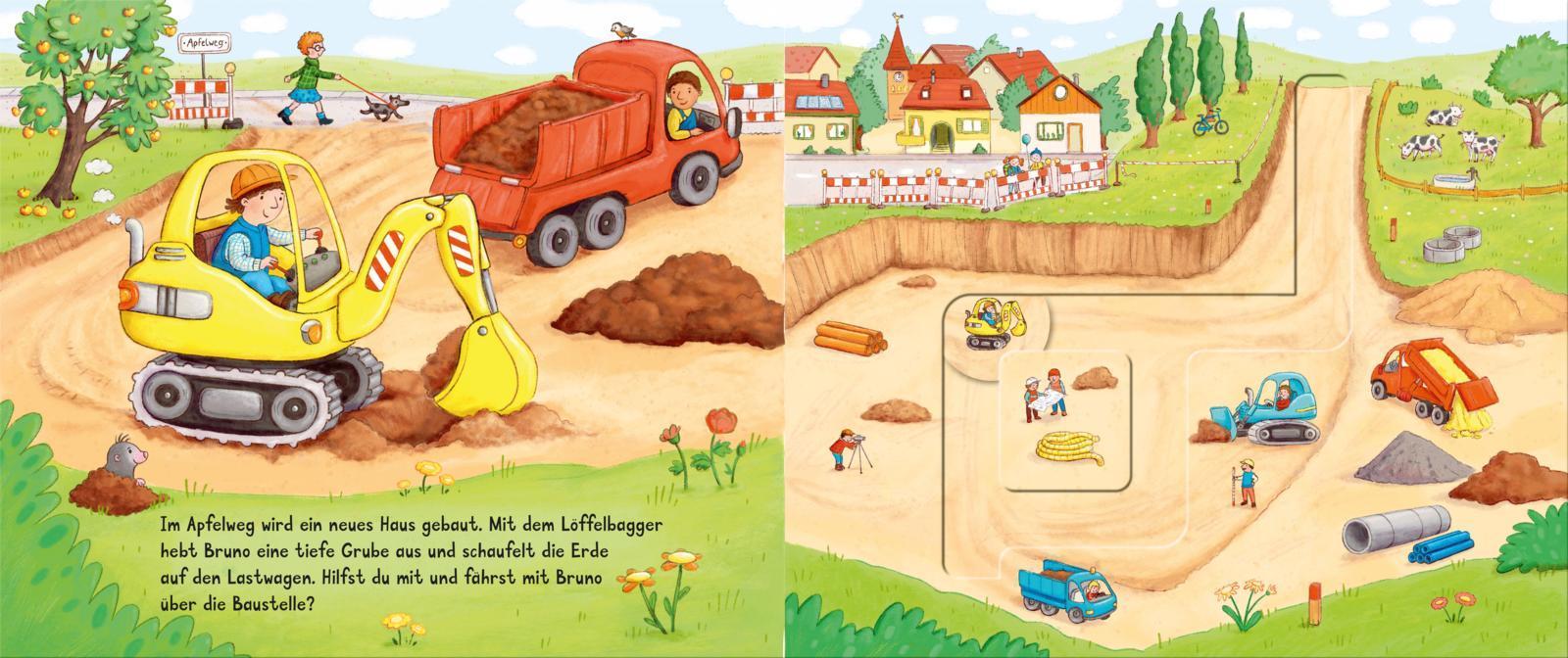 Meine Schiebebahn-Pappe: Fahr mit auf der Baustelle