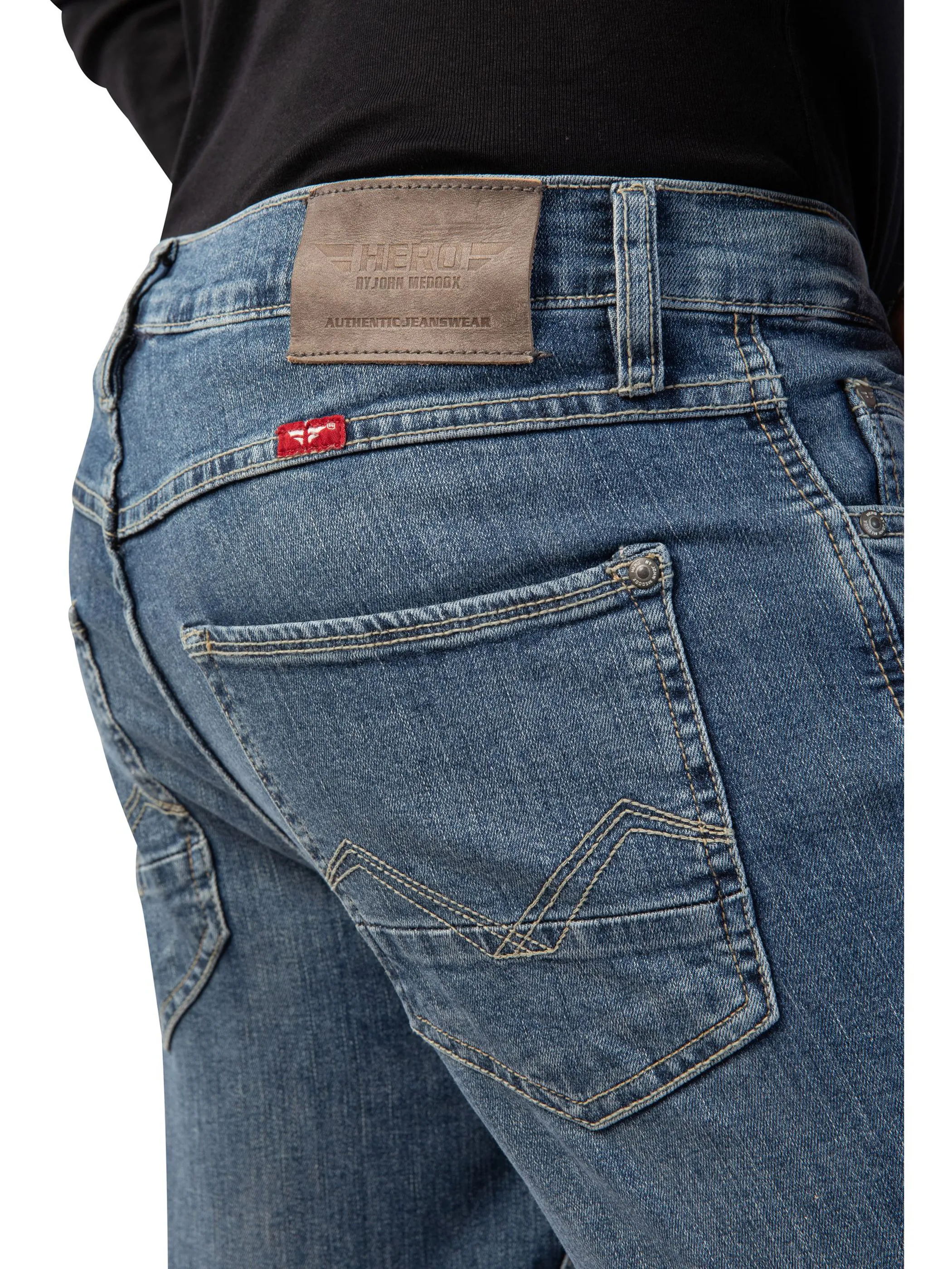 Herren Jeans Slim Straight Stretch