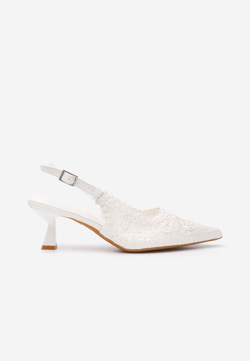 Chaussures slingback blancs Alisiana