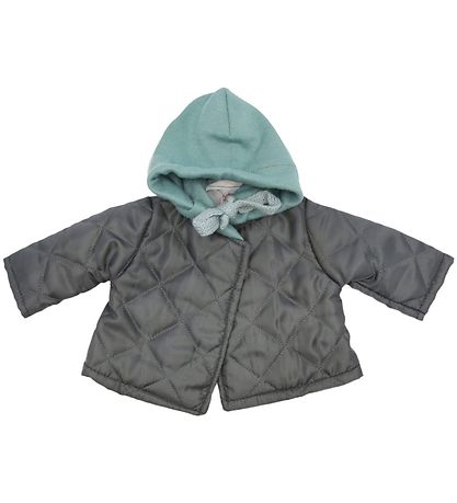 Asi Puppenkleidung - 43-46 cm - gesteppt Jacke m. Kapuze - Dark