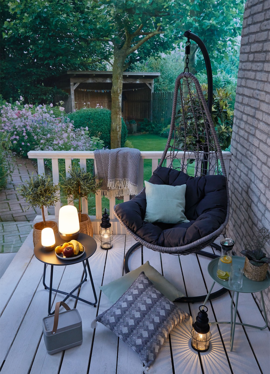 MONDO Wohndecke EMNA 150 x 200 cm beige/grau/schwarz