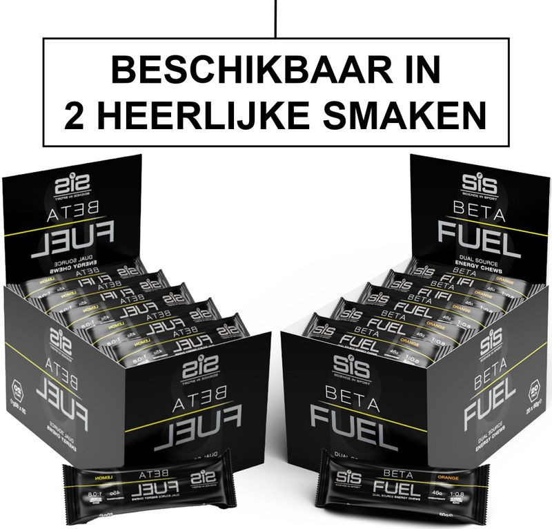 Science In Sport - SIS Beta Fuel Energy Chew Bar - Lemon Smaak - 20 x 60 gram