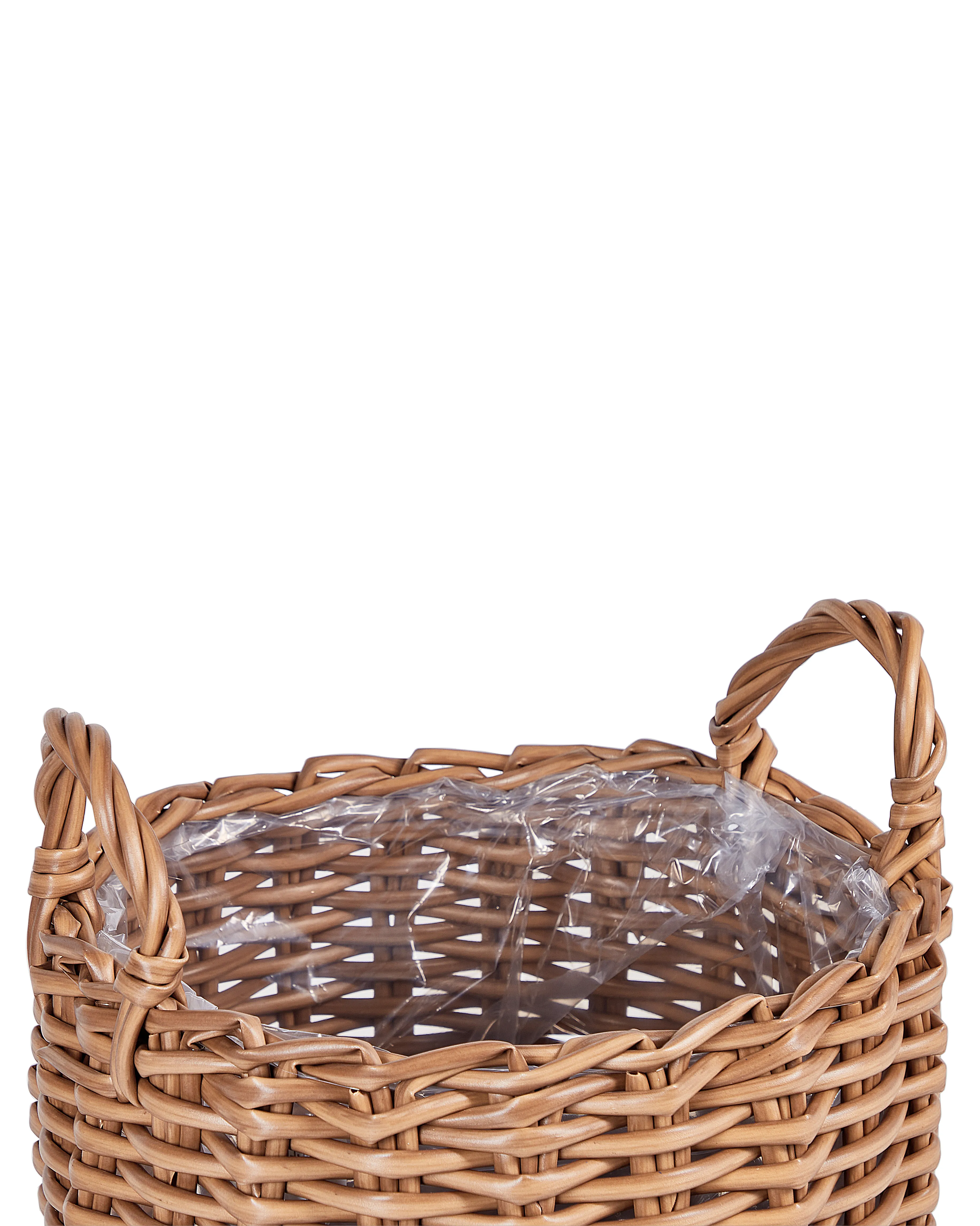 Set van 3 bloempotten AUCUBA 26/34/44 cm Lichtbruin