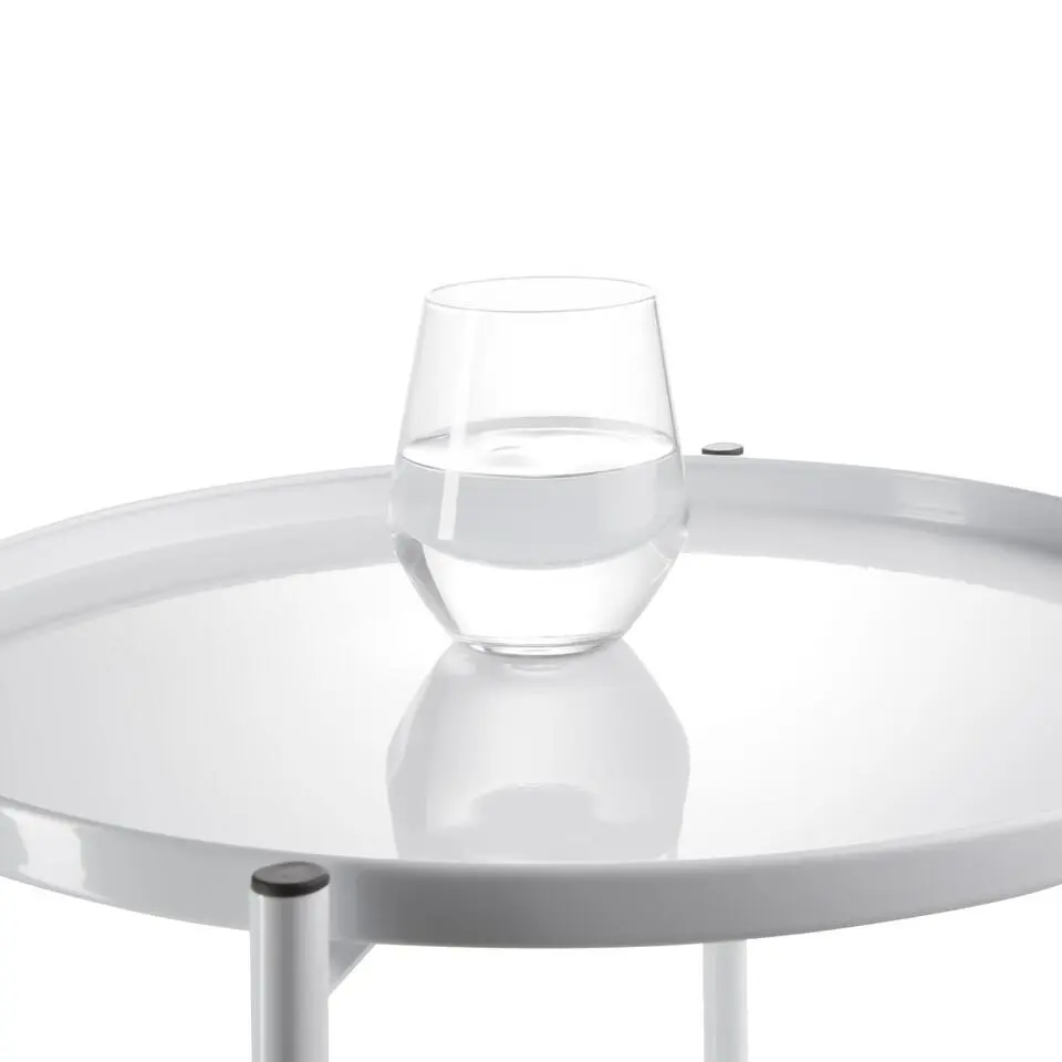tectake Bijzettafel Chester 45,5x45,5x53cm, Wit