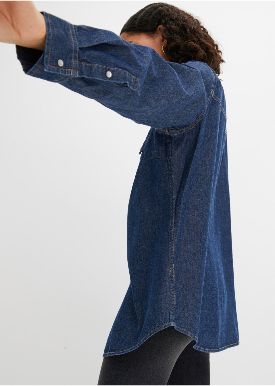 Chemise en jean manches longues