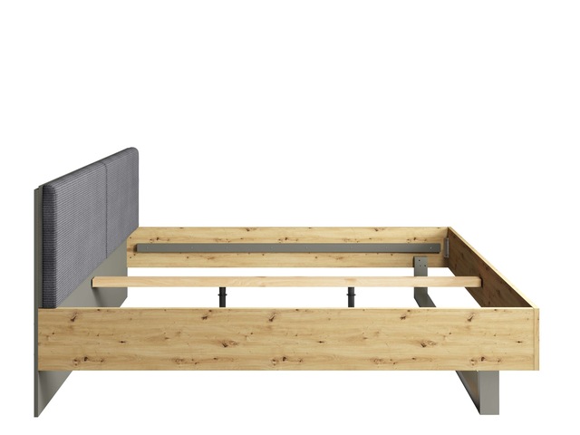 Home affaire Polsterbett »Bett Loreto, Masse: B/T/H 185,5/211/98 cm« Bett 180x200 cm mit gepolstertem Kopfteil