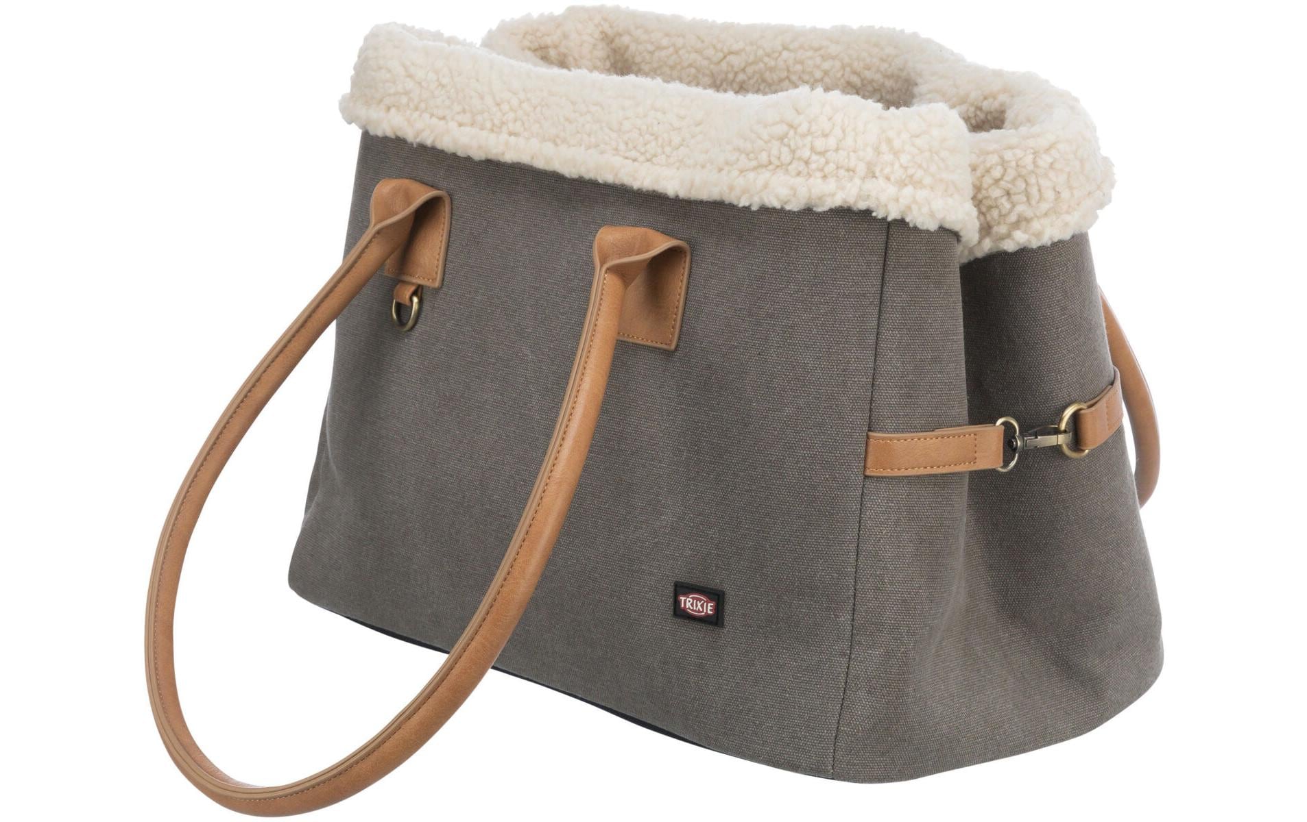 Tiertransport-Tasche Rachel, 25 × 30 × 40 cm, Grau/HellbraunTransporttasche