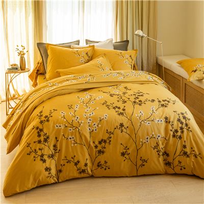 Linge de lit percale brodée - BECQUET CRÉATION