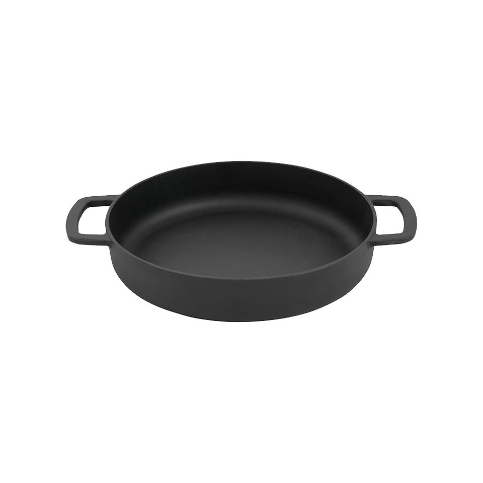 Combekk - Sous-Chef støbejernspande med dobbelt håndtag, 24 cm