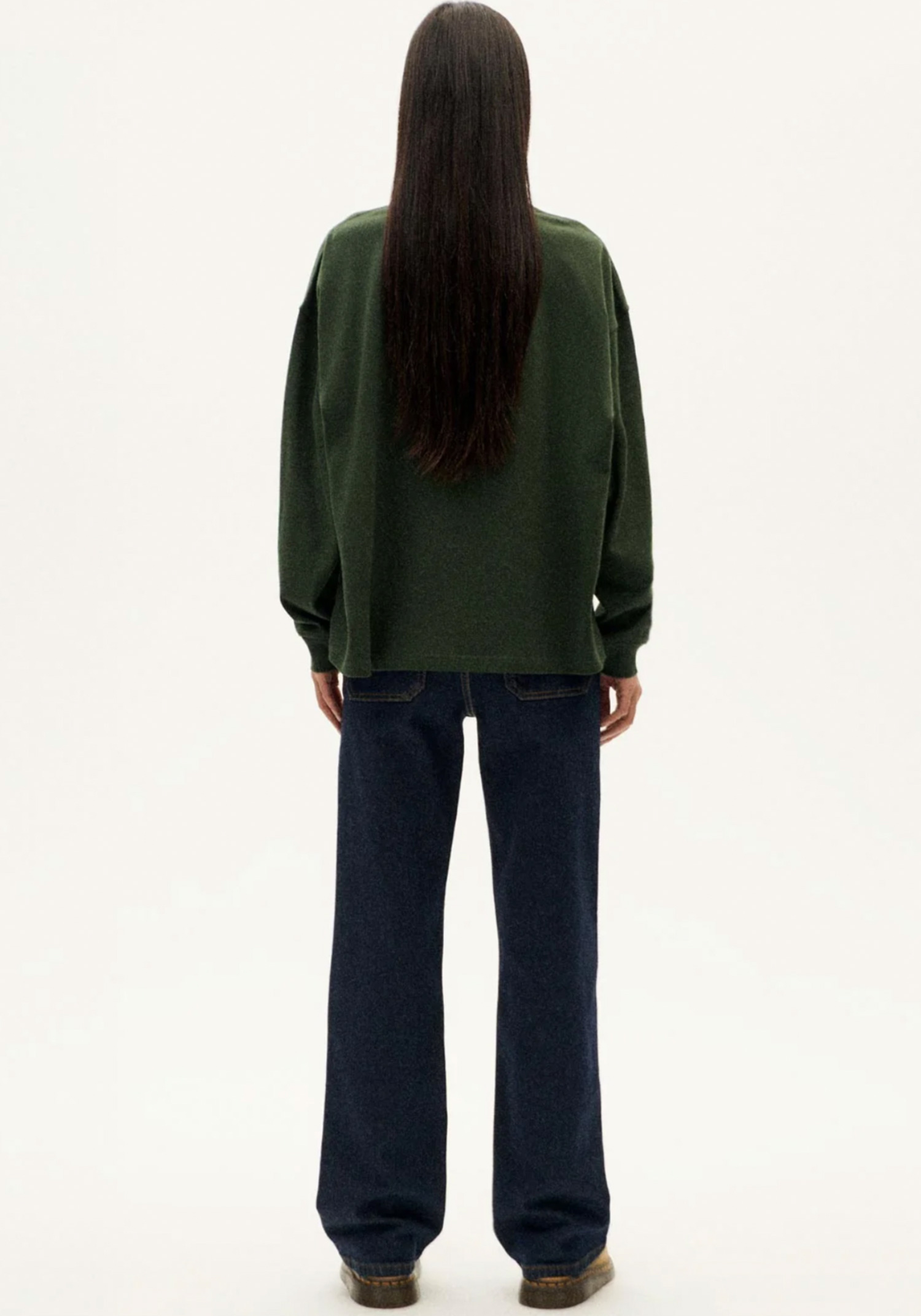 Thinking Mu Longsleeve Freire Hemp Bottle Green