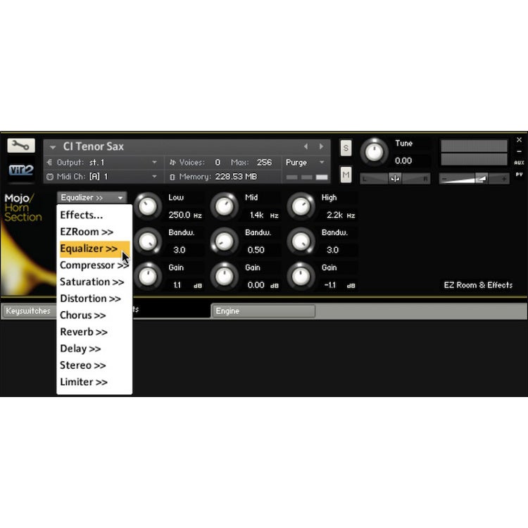 VIR2 MOJO Horn Section software plug-in