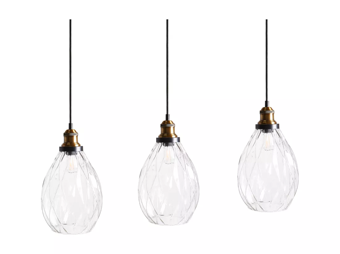 Lampe suspension COOSA Verre Transparent