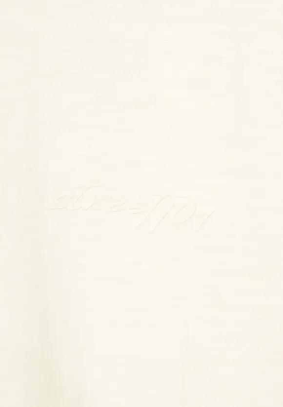 Slub Langarmshirt  - broken white