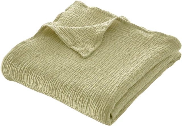 LeGer Home by Lena Gercke Wohndecke »HEVIN« Tagesdecke im Baumwoll-Crinkle-Effekt, Musselin, Kuscheldecke