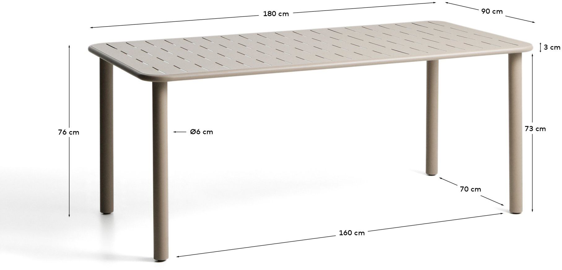 Kave Home   Brai Tuintafel