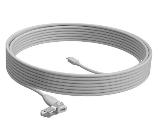 Logitech Rally Mic Pod Extension Cable - Forlængerkabel til mikrofon - 10 m - plenum - for Rally Mic Pod; Rally Bar, Bar Mini, Plus; Room Solution Large