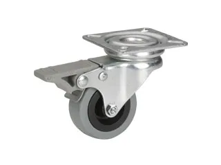 Dörner   Helmer 771100C, Sort, Grå, Metallic, 35 kg, Gummi, 1 stk, Kugleleje, 5 cm