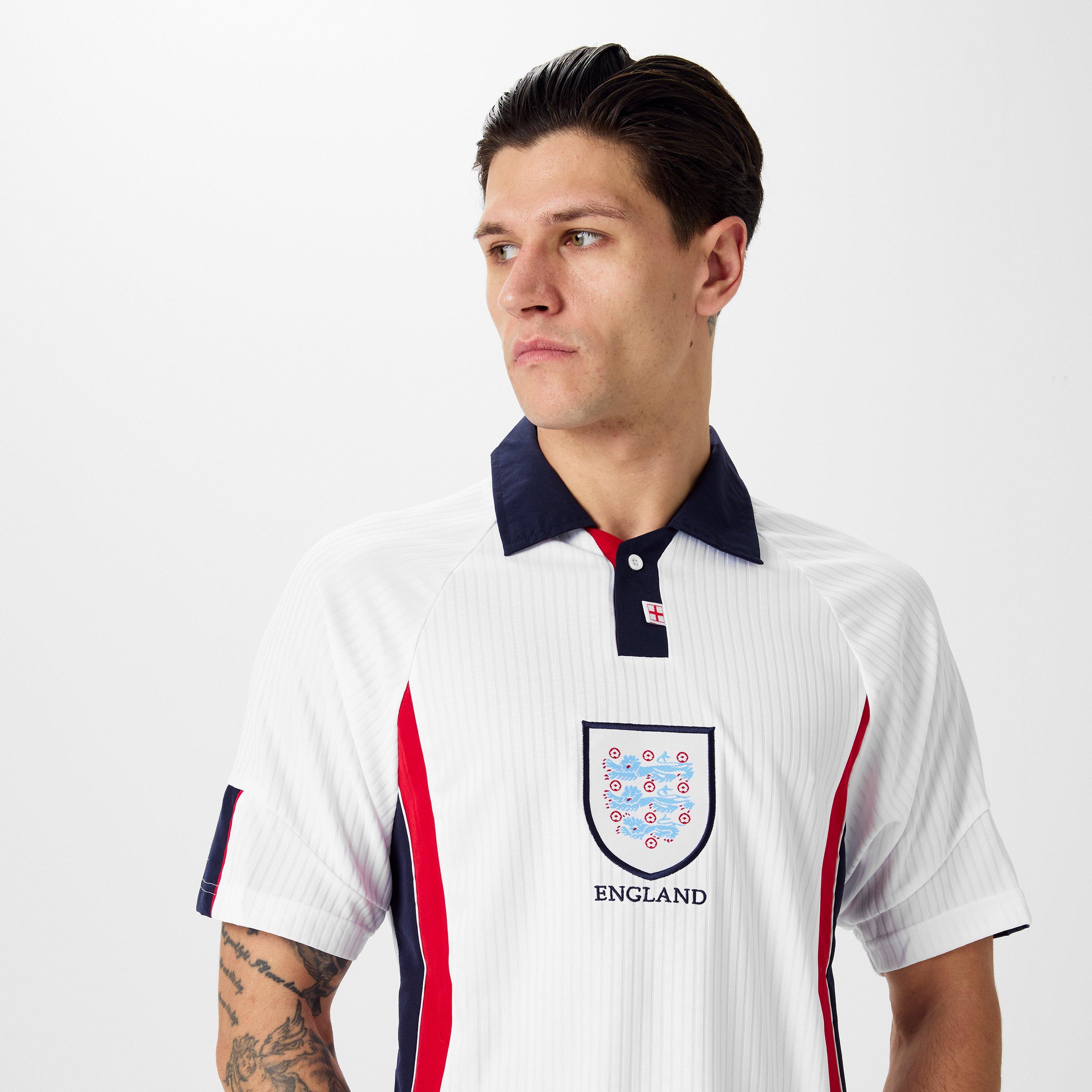 Score Draw England 1998 Home Shirt Adults