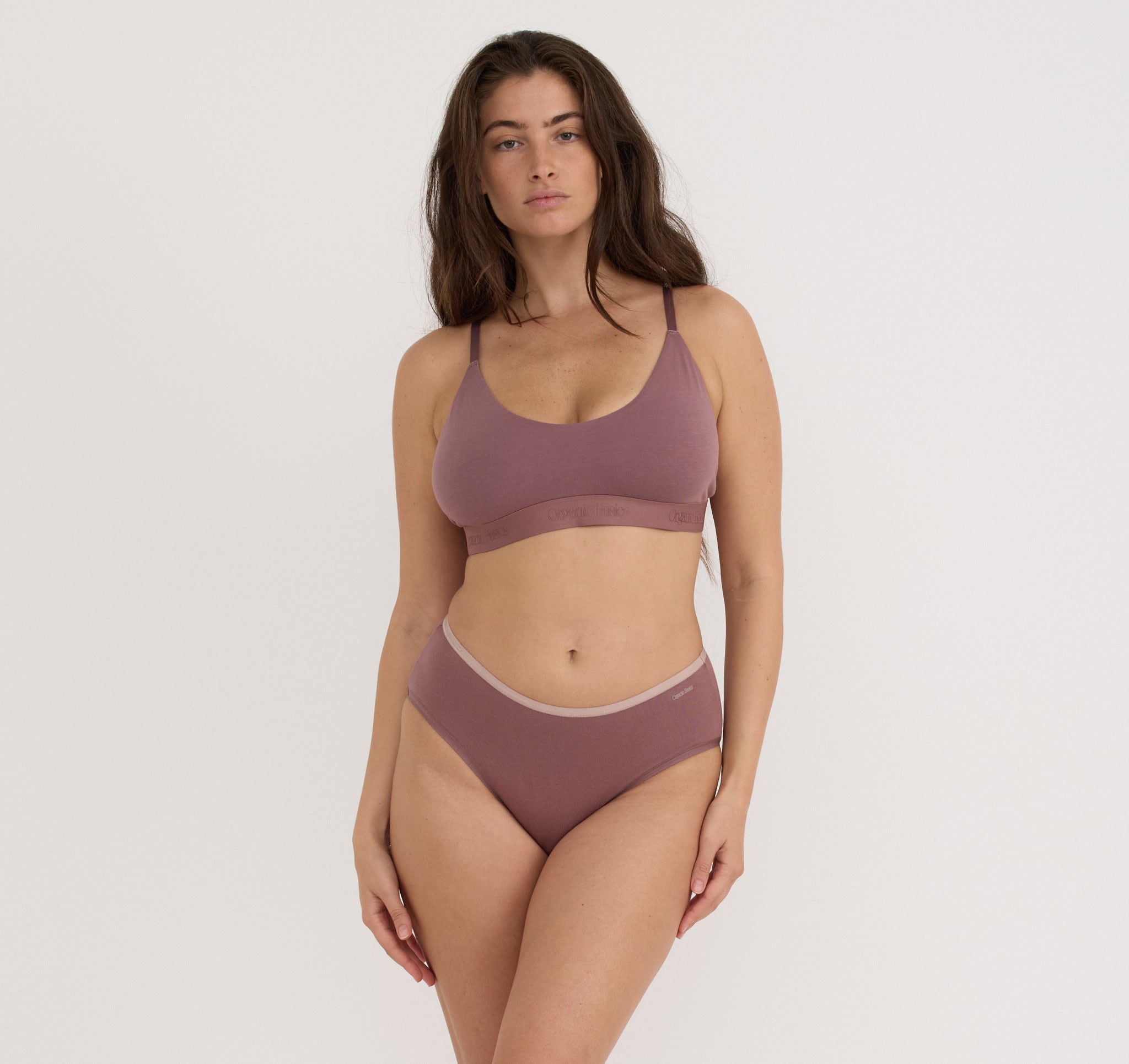 ORGANIC COTTON<br>Core Open Back Scoop Bralette